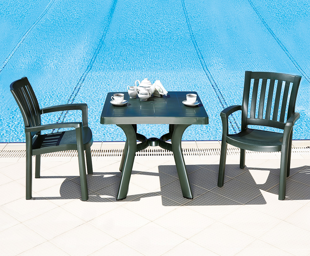 siesta plastik masa sandalye